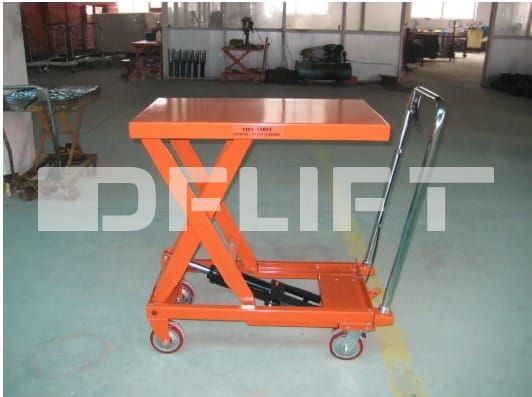 Scissor lift trolley